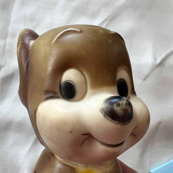 Vintage 1970s Rubber Cartoon Dog Figure - Taiwan, 9” Jerry the Mouse likeness - Picture 2 of 9